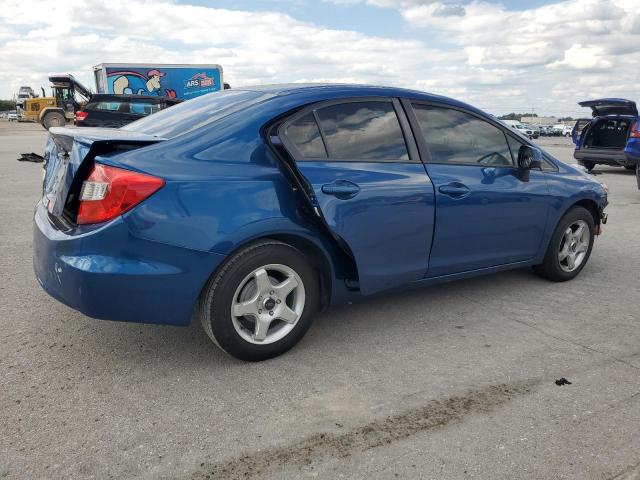 19XFB2F56CE080631 - 2012 HONDA CIVIC LX BLUE photo 3