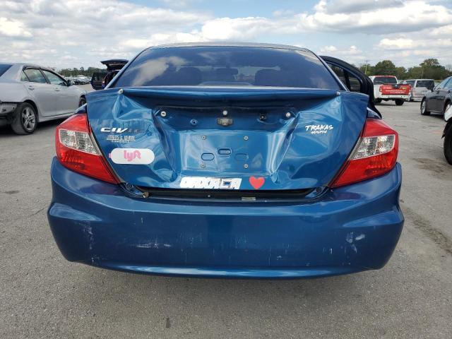 19XFB2F56CE080631 - 2012 HONDA CIVIC LX BLUE photo 6