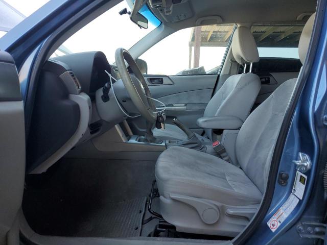 JF2SH61629G796117 - 2009 SUBARU FORESTER 2.5X BLUE photo 7