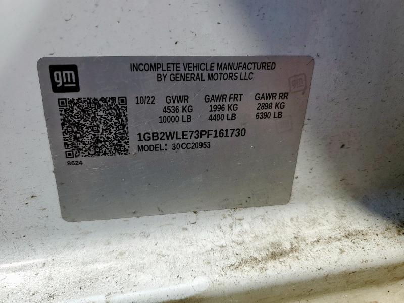 1GB2WLE73PF161730 - 2023 CHEVROLET SILVERADO C2500 HEAVY DUTY WHITE photo 12