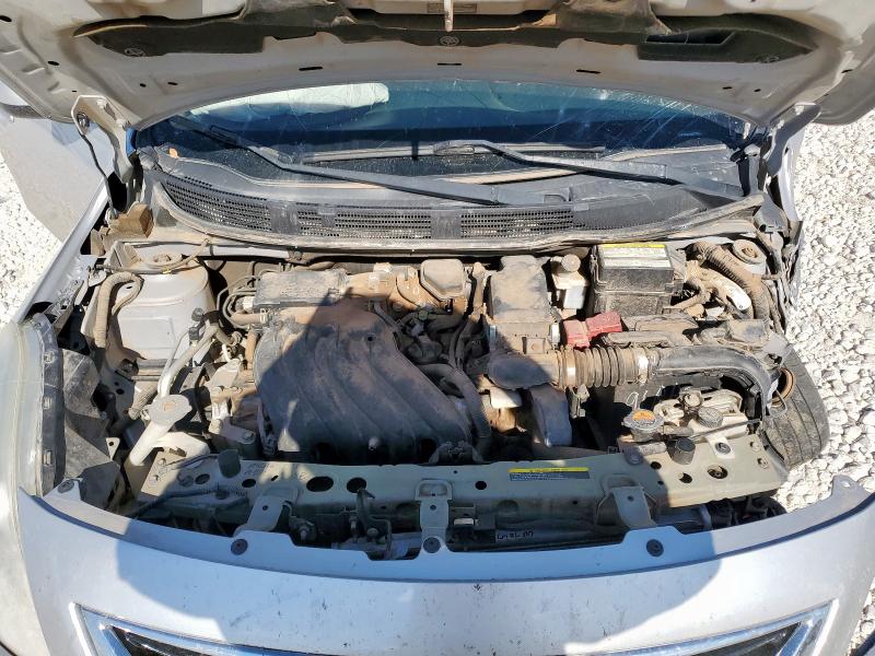 3N1CN7AP1DL872525 - 2013 NISSAN VERSA S SILVER photo 11