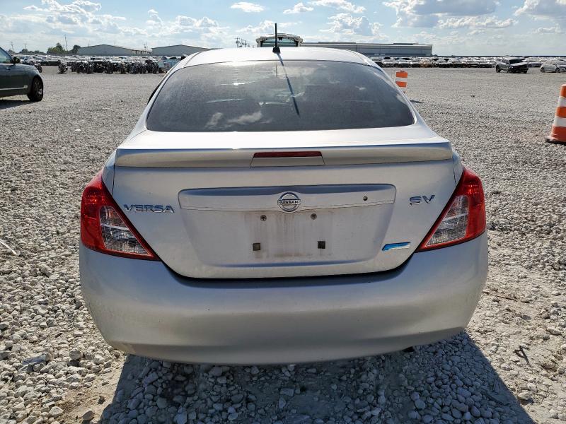 3N1CN7AP1DL872525 - 2013 NISSAN VERSA S SILVER photo 6