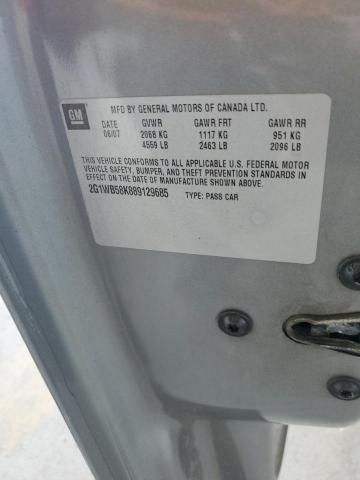 2G1WB58K889129685 - 2008 CHEVROLET IMPALA LS ნაცრისფერი ფოტო 12