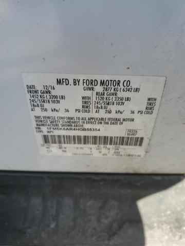 1FM5K8AR4HGB55354 - 2017 FORD EXPLORER POLICE INTERCEPTOR 白色 照片 12