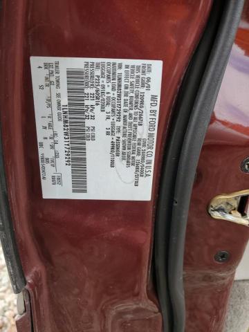 1LNHM82W31Y729292 - 2001 LINCOLN TOWN CAR SIGNATURE 红色 照片 13