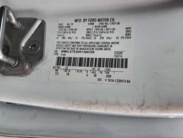 NM0LS7E28K1386350 - 2019 FORD TRANSIT CO XL თეთრი ფოტო 13