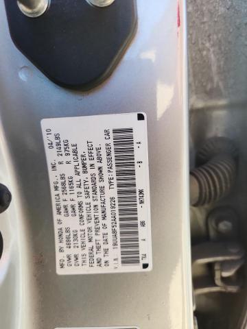 19UUA8F52AA019226 - 2010 ACURA TL SILVER photo 12