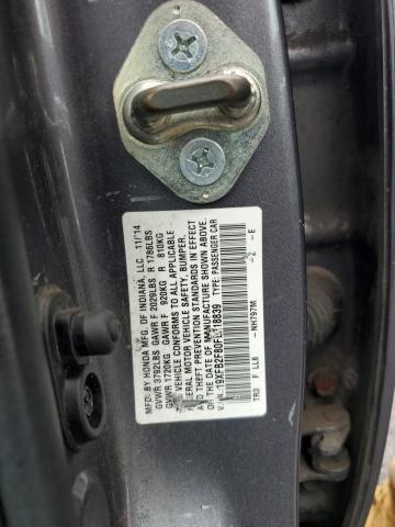 19XFB2F80FE218839 - 2015 HONDA CIVIC EX GRAY photo 12