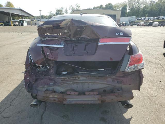 1HGCP3F87BA015598 - 2011 HONDA ACCORD EXL BURGUNDY photo 6