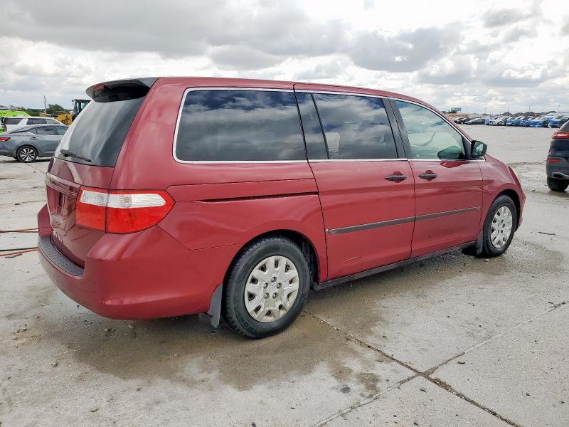 5FNRL38296B114983 - 2006 HONDA ODYSSEY LX ბურგუნდია ფოტო 3