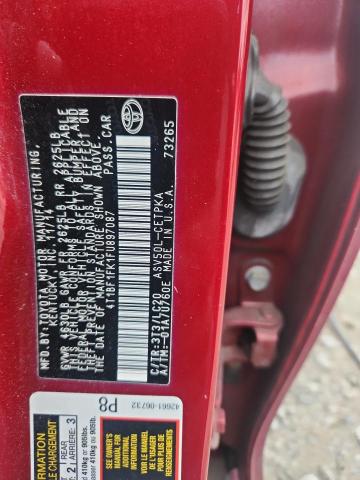 4T1BF1FK1FU897087 - 2015 TOYOTA CAMRY LE RED photo 12