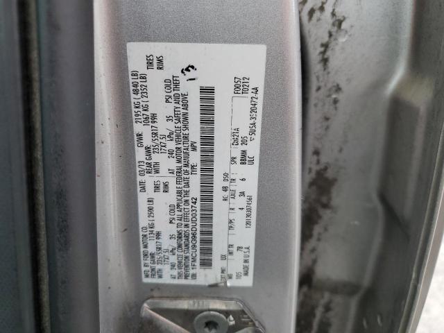 1FMCU9G96DUD03742 - 2013 FORD ESCAPE SE 银色 照片 13