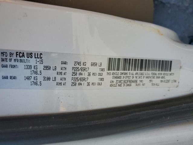 2C4RC1BG3FR694096 - 2015 CHRYSLER TOWN & COU TOURING WHITE photo 14