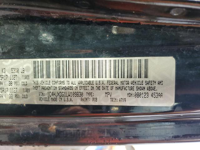 1C4HJXDG1LW109830 - 2020 JEEP WRANGLER U SPORT Սև լուսանկար 13