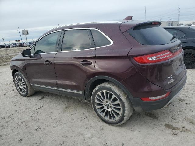 5LMCJ3C90HUL16355 - 2017 LINCOLN MKC RESERVE ბურგუნდია ფოტო 2