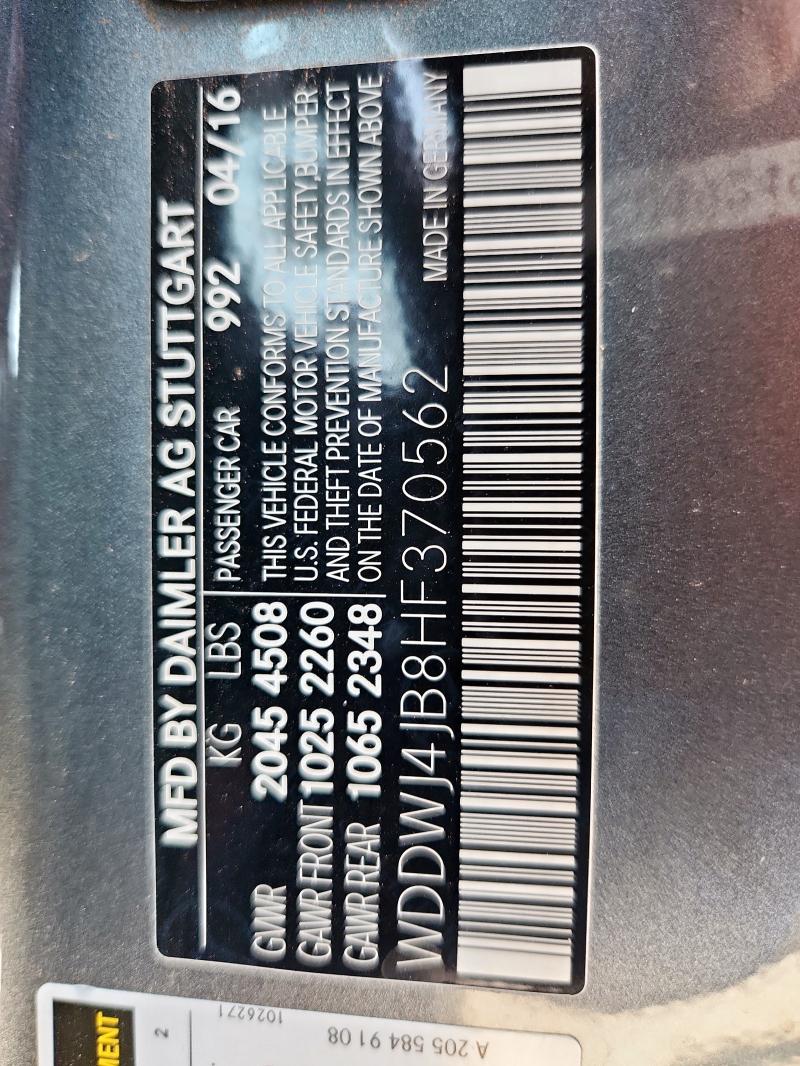 WDDWJ4JB8HF370562 - 2017 MERCEDES-BENZ C 300 GRAY photo 13