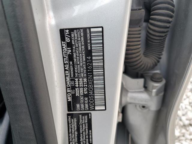 WDDSJ4GBXEN116214 - 2014 MERCEDES-BENZ CLA 250 4MATIC SILVER photo 12