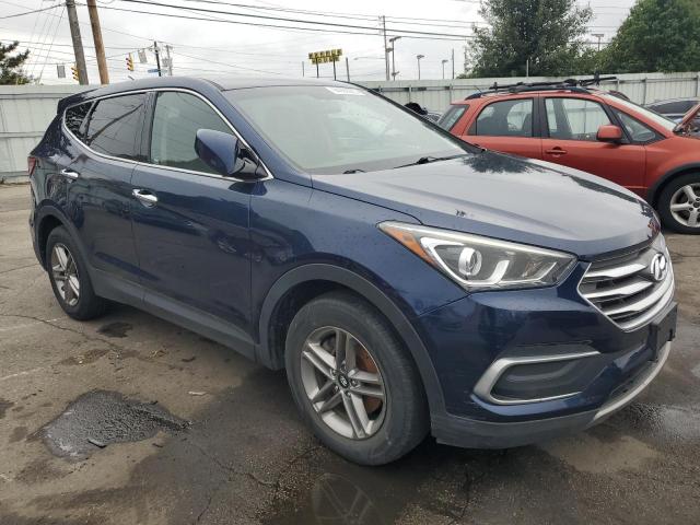 5XYZTDLB8JG552408 - 2018 HYUNDAI SANTA FE S 蓝色 照片 4