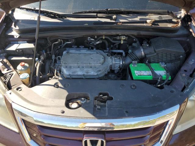 5FNRL3H64AB064506 - 2010 HONDA ODYSSEY EXL BURGUNDY photo 12