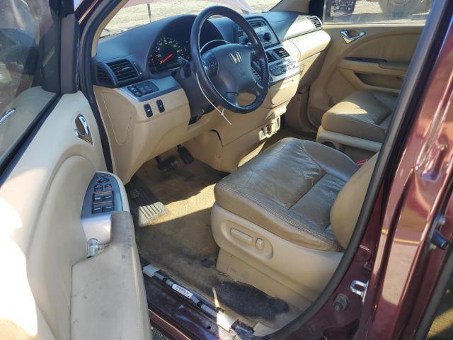 5FNRL3H64AB064506 - 2010 HONDA ODYSSEY EXL BURGUNDY photo 8