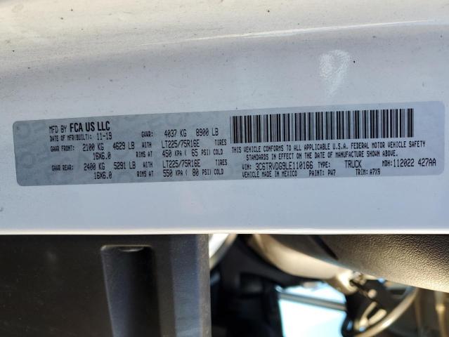 3C6TRVDG9LE110166 - 2020 RAM PROMASTER 2500 HIGH WHITE photo 13