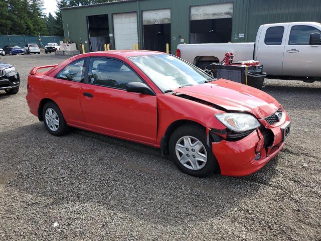 1HGEM21174L062532 - 2004 HONDA CIVIC DX VP Czerwony zdjęcie 4