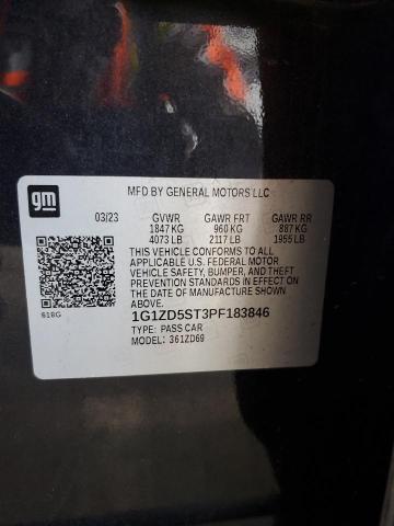 1G1ZD5ST3PF183846 - 2023 CHEVROLET MALIBU LT Graphit Foto 13