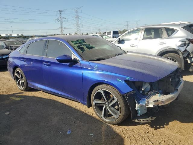 1HGCV1F37JA268644 - 2018 HONDA ACCORD SPORT BLUE photo 4