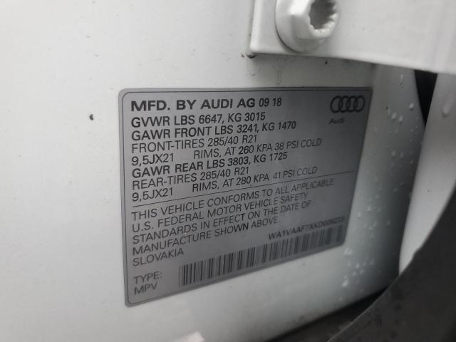 WA1VAAF7XKD008223 - 2019 AUDI Q7 PRESTIGE Ağ foto 14