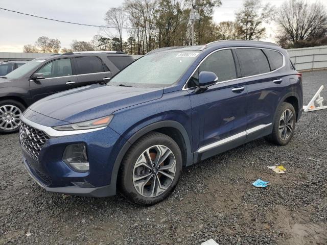 5NMS53AA5KH135898 - 2019 HYUNDAI SANTA FE LIMITED BLUE photo 1