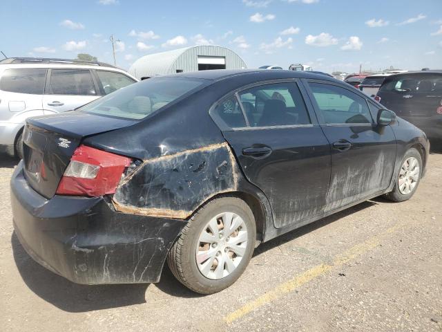 19XFB2F53CE048641 - 2012 HONDA CIVIC LX Чорний фото 3