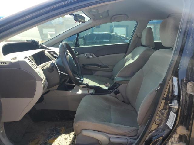 19XFB2F53CE048641 - 2012 HONDA CIVIC LX Чорний фото 7