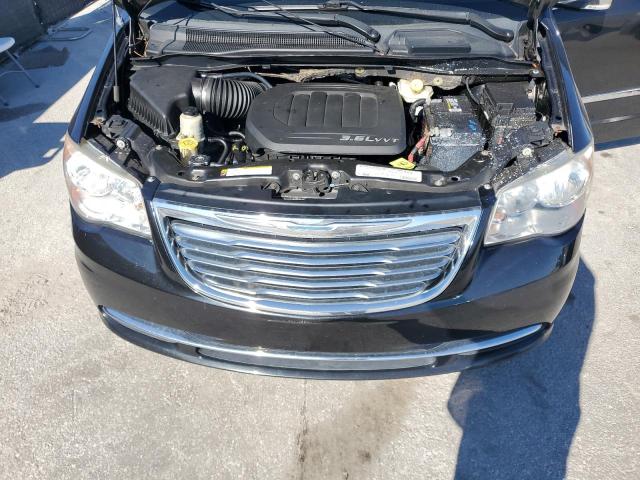 2C4RC1CG8CR119485 - 2012 CHRYSLER TOWN & COU TOURING L BLACK photo 12