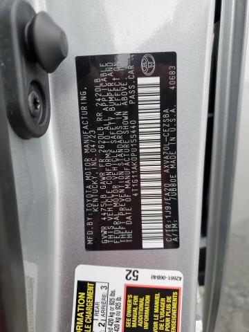 4T1G11AK0PU155440 - 2023 TOYOTA CAMRY SE NIGHT SHADE SILVER photo 12