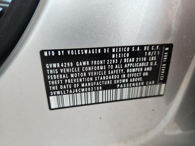 3VWLL7AJ6CM062196 - 2012 VOLKSWAGEN JETTA TDI Silber Foto 12