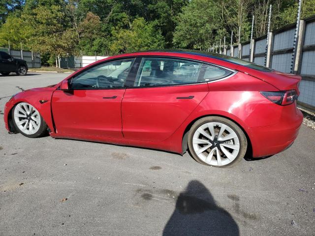 5YJ3E1EA3NF368638 - 2022 TESLA MODEL 3 RED photo 2