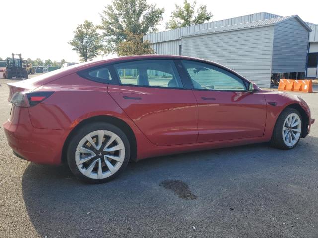 5YJ3E1EA3NF368638 - 2022 TESLA MODEL 3 RED photo 3
