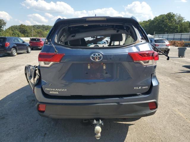 5TDJZRFH3KS708447 - 2019 TOYOTA HIGHLANDER SE BLUE photo 6