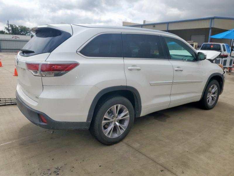 5TDKKRFH4ES021667 - 2014 TOYOTA HIGHLANDER XLE WHITE photo 3