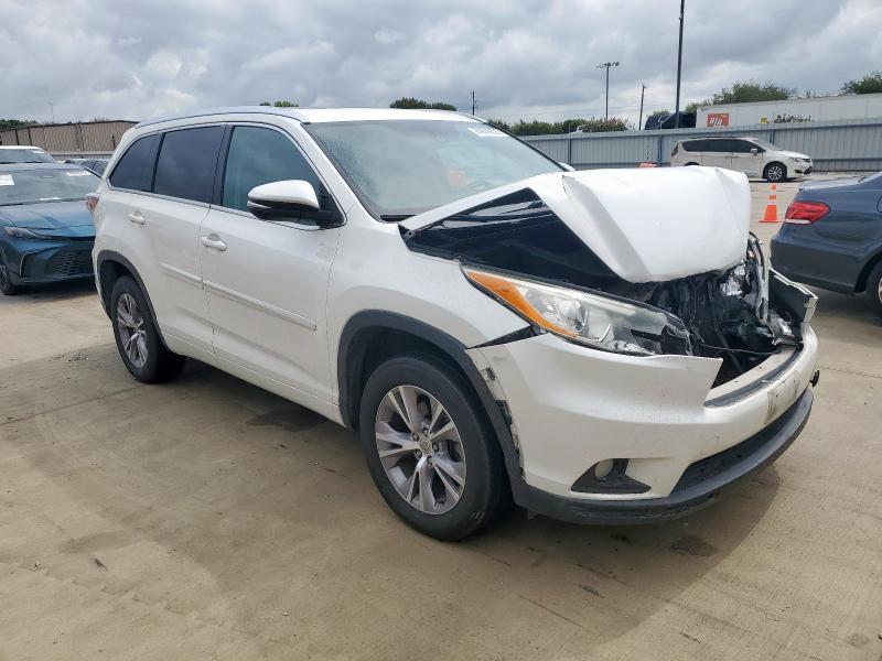 5TDKKRFH4ES021667 - 2014 TOYOTA HIGHLANDER XLE WHITE photo 4