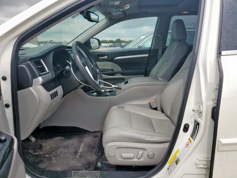 5TDKKRFH4ES021667 - 2014 TOYOTA HIGHLANDER XLE WHITE photo 7