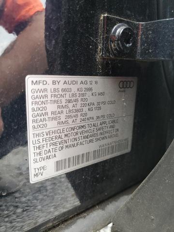 WA1VAAF75HD041462 - 2017 AUDI Q7 PRESTIGE BLUE photo 12