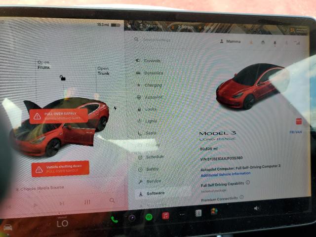 5YJ3E1EAXJF035380 - 2018 TESLA MODEL 3 勃艮第红 照片 9