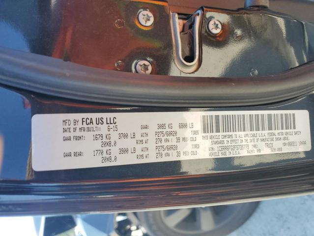 1C6RR6FG2FS735779 - 2015 RAM 1500 ST BLACK photo 12