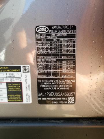 SAL1P9EU8SA469357 - 2025 LAND ROVER RANGE ROVE SE GRAY photo 13