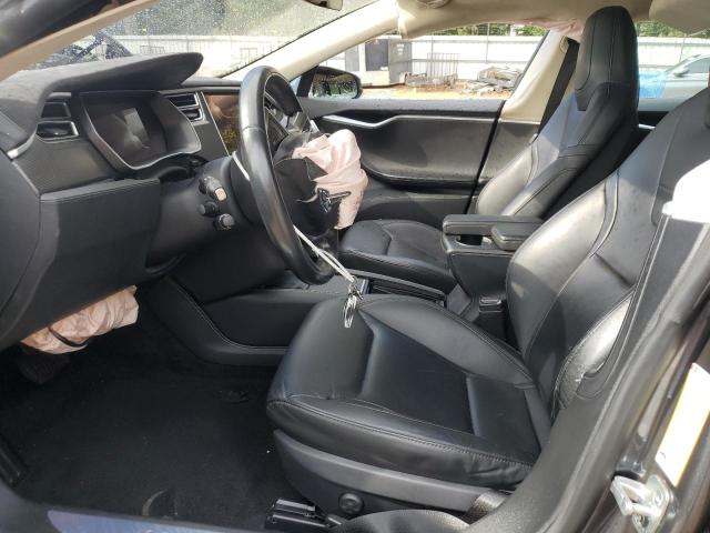 5YJSA1E22GF124093 - 2016 TESLA MODEL S GRAY photo 7