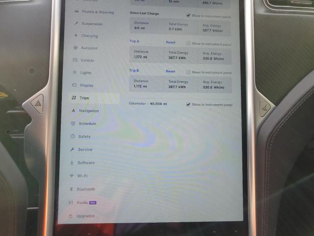 5YJSA1E22GF124093 - 2016 TESLA MODEL S GRAY photo 9