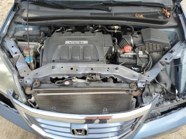 5FNRL3H78AB059351 - 2010 HONDA ODYSSEY EXL BLUE photo 12