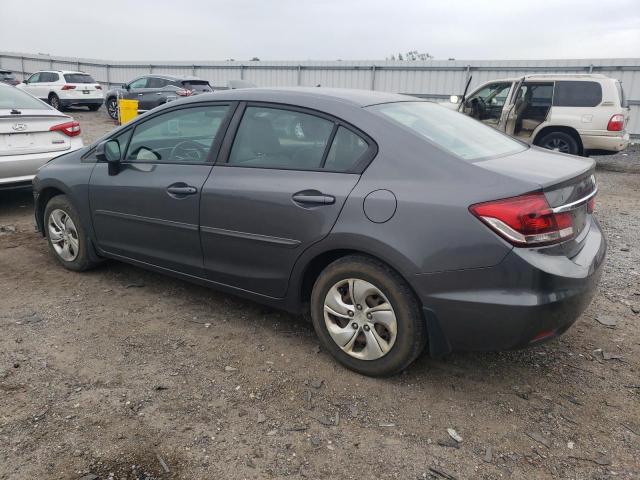 2HGFB2F50DH564317 - 2013 HONDA CIVIC LX GRAY photo 2