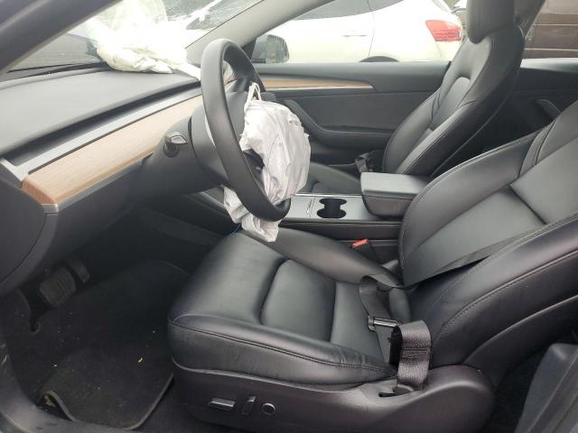 5YJ3E1EB1NF349059 - 2022 TESLA MODEL 3 GRAY photo 7